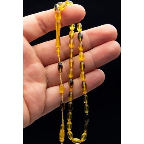 Islamic Tasbih Muslim Rosary Beads 33 Prayer Rosary For Men Bracelet For Men Accessory amber oltu amber stone Handmade Turkey