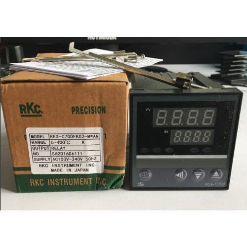 AC100-240V Temperature Controller RKC REX-C700 Thermocouple/PT100 Input Relay Output 72*72mm