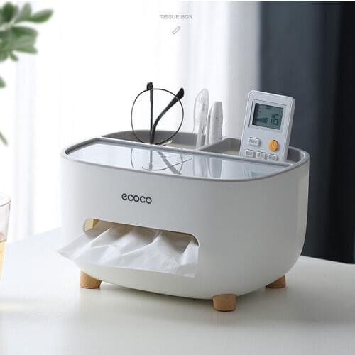 Tissue Storage Paper Box Household Living Dining Room Tea Table Nordic Simple Multi-Functional Creative Lovely Remote Control