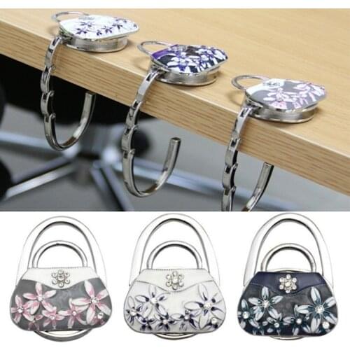 Bag Hook Porcelain Folding Handbag Purse Bag Table Hook Hanger Holder Gift White Room Accessories Hooks