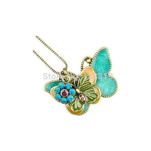 Fashion Special Price @ Flying Butterfly Long European And American Vintage Style Necklace / Sweater Chain