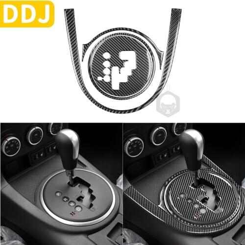 Carbon Fiber Shifter Panel Surround Sticker For Mazda MX-5 Miata 2009-2015 MX5 NC Gear Shift Frame 3D Interior Car Accessories