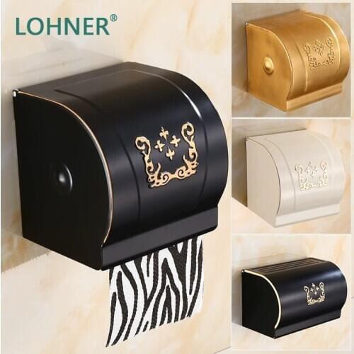 Lohner European-Style Wall-Mounted Toilet Roll Paper Towel Holder Box WaterProof Paper Higienico WC Rolhouder Toiletrolhouder