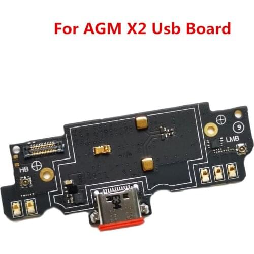 Original For AGM X2 Usb Board Charger Port Dock Charging Micro USB Slot Parts For AGM X2 Phone