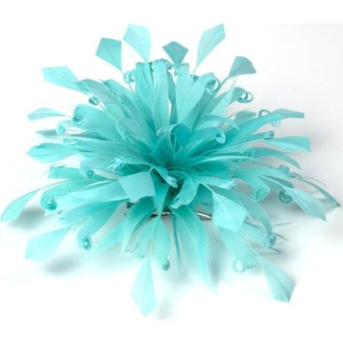 Feather Headpiece/Clip Headdress Accessory/Headwear/Hats with Floral 1pc Wedding / Special Occasion / Tea Party Headpiece