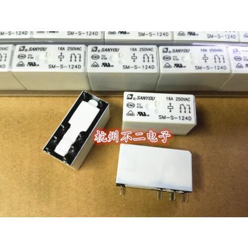 SM-S-124D Relay 16A 250V 8-pin conversion High load HF115F 024-1ZS3