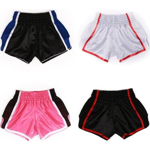 Short Muay Thai MMA Mens Womens Kickboxing Pants Adults Kids Gym Box Training Boxing Shorts Sanda Fight Martial Arts Uniform