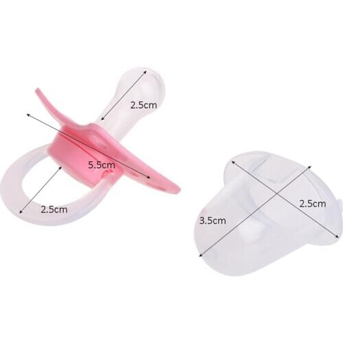 1Pcs Newborn Baby Orthodontic Dummy Pacifier Infant Kids Silicone Teat Nipple Soother Pacifier