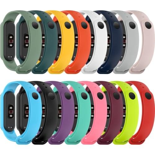 Sport Strap For Xiaomi Mi Band 6 Silicone Wrist Strap For Mi Band 6 Style Bracelet For Xiaomi Mi Band 6 Accessory