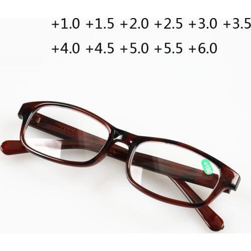 Glass Lens Reading Glasses Women Men Full Rim Hyperopia Presbyopic Diopter Glasses Eyewear +1.5 +2.5 +3.5 +4.5 +5.0 +5.5 +6.0