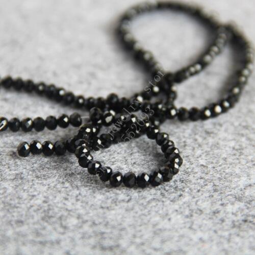 T8251 Charming 3X4mm Faceted Black AB+ colorful glass Crystal beads!Fit For Making Bracelet&Necklace DIY Jewelry wholesale