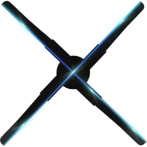 WiFi/Plug-in 3D Hologram Projector Light Advertising Display LED Fan Holographic Imaging Lamp Remote Hologram Player EU/US Plug