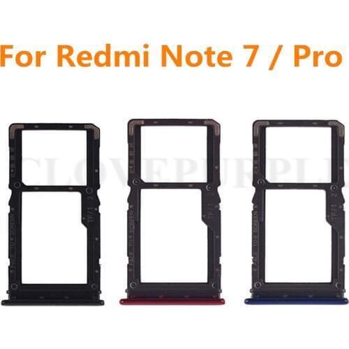1PC For Xiaomi Redmi note 7 Pro Note7 Micro SIM Card Tray Holder Micro SD Card Slot Holder Adapter