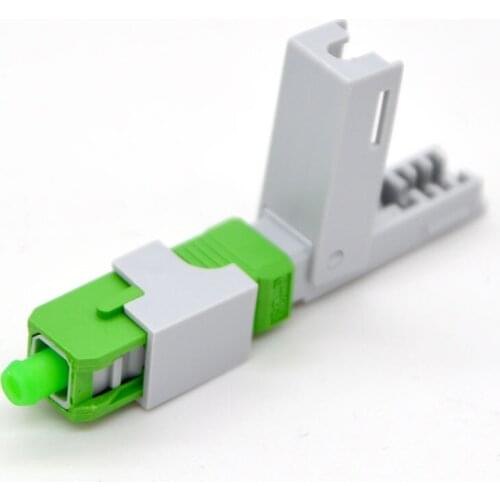 100pcs NEW Optic Fiber Fast Connector FTTH SC/APC Single Mode Telecom Class Fiber Optic Quick Connector Special Wholesale