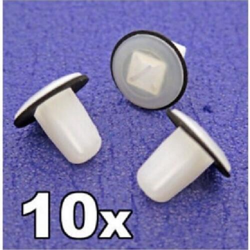10x For Lock Nut Screw Grommets for Kia & Hyundai- Fit a 9mm Square Hole