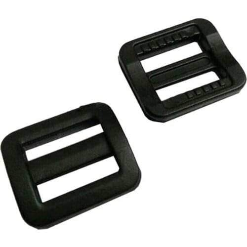 50pcs 13mm half inch Mini black adjustable buckles plastic slider TriGlide backpack straps webbing 2016012506