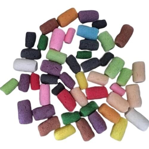 50 Pieces Fishing Nuggets Water Soluble PVA Foam Carp Rig Tackle Accessories Fishing Tools Colorful