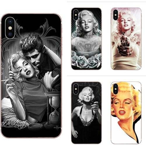 Soft TPU Capa Cover Rock Marilyn Monroe With Guns For Samsung Galaxy A81 A71 A51 A01 S20 S10 S9 S8 Plus A50 A70 A40 A30 A20 A10