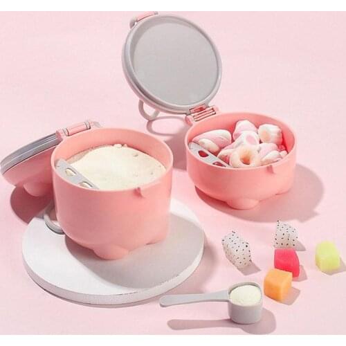 Baby milk powder box portable out-going milk powder food storage box mini milk powder compartment milk powder compartment snack