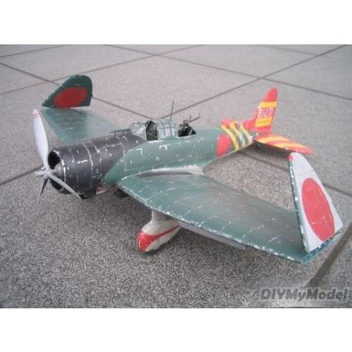 DIYMyModeI Japanese Aizhi (d3a1 VAL) shipborne dive bomber DIY Handcraft Paper Model KIT Handmade Toy Puzzles Gift Movie props