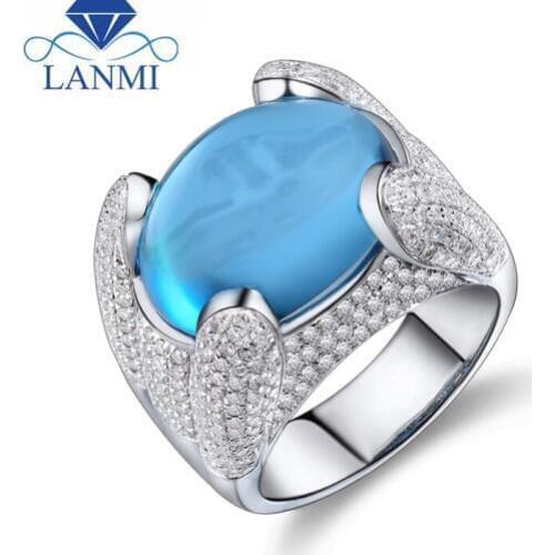 LANMI Rings With Semi-precious Stones