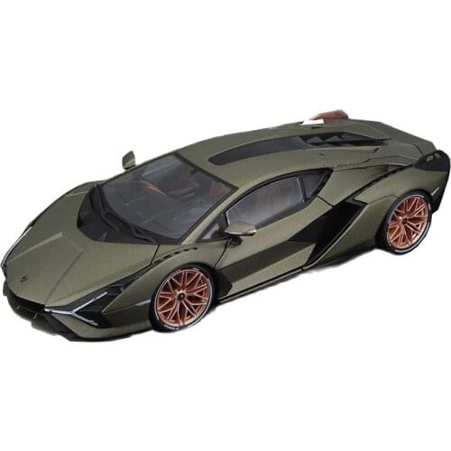 1:18 Scale Lamborghini Sian FKP37 Alloy Luxury Vehicle Diecast Pull Back Car Model Goods Toy Collection