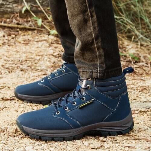 2020 new mens winter snow boots warm mens boots high quality waterproof sports shoes outdoor mens hiking boots work sho