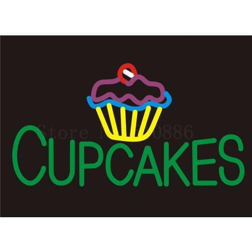 Custom Signage NEON SIGNS For Cupcakes Cake Bread BAR PUB Signboard Display Decorate Store Shop Light Sign 24*20"