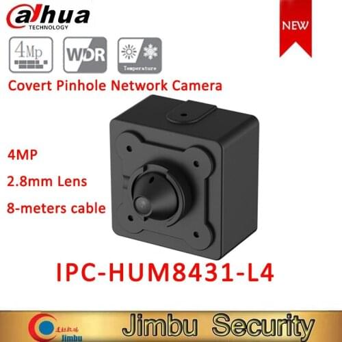 Original Dahua 4MP Covert Pinhole Network Camera IPC-HUM8431-L4 Day-Night WDR 8m cable Main Box And works with the Mini Camera