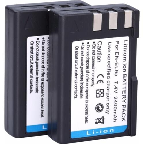 PROBTY 2PCS EN-EL9 EN EL9 EN-EL9a EN EL9a Li-ion digital Camera Battery AKKU For Nikon EN-EL9a D40 D60 D40X D5000 D3000