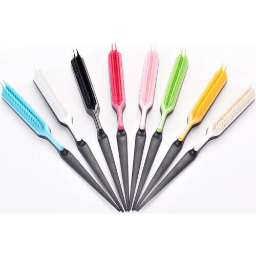 1pc Professional Hair Comb Pointed Tail Comb Teasing Curly Hair Anti-static Massage round tooth Hair Brushes Barber Accessories