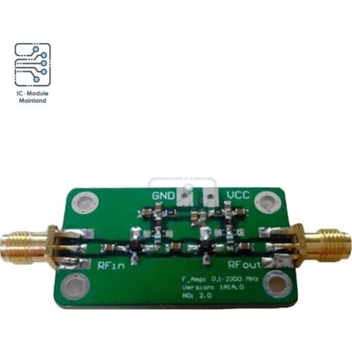 DC 6V 12V LNA 0.1-2000 MHz 60dB High Gain Low Noise RF Broadband Amplifier Board Electronic Power Supply Voltage Module 35mA