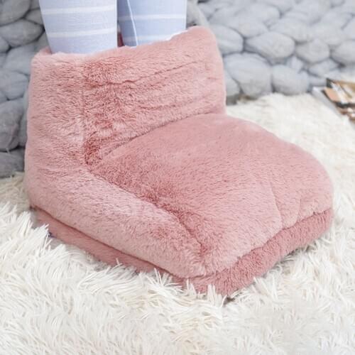 USB Electric Warm Foot Warmer Massager Heated Comfort Fleece Suede Cushion Washable Heats Control Settings Warmer Dropshipping