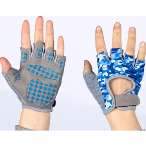 Cycling Gloves Padded Breathable Kids Absorbing Silica Gel Half Finger Sports Gloves Mountain Gloves
