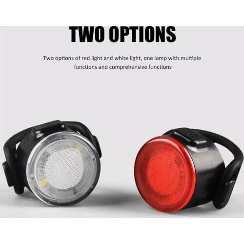 Mini LED Bicycle Tail Light Usb Chargeable Bike Rear Lights IPX6 Waterproof Safety Warning Cycling Light Helmet Backpack