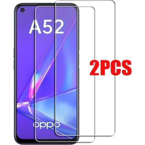 2PCS FOR OPPO A52 Tempered Glass Protective on OPPO A 52 2020 PDAM10 Screen Protector Glass Film Cover