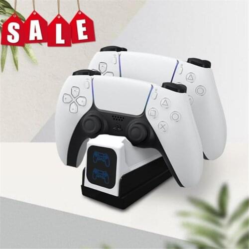 Dual USB Charging Dock Station Stand For PS5 PlayStation 5 Game Controller Handle Charger Cradle Bracket For PS 5 Controller