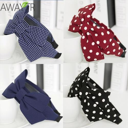 Wide Big Bow Hair Band Girls Womens Headbands Knot Headweaps Head Band For Female Hair Accessories Diademas Para Mujer