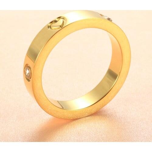 Heart Love Ring Women CZ Crystal Ring For Luxury Wedding Engagement Rings Jewelry Gift