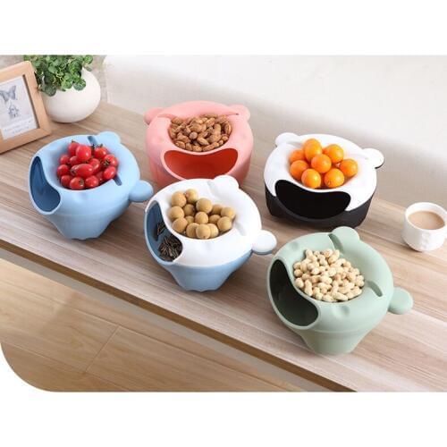 1PC Lovely Plastic desktop garbage cleaning barrel creative fresh candy color small trash can Desk Organizer Dustbins OK 0351