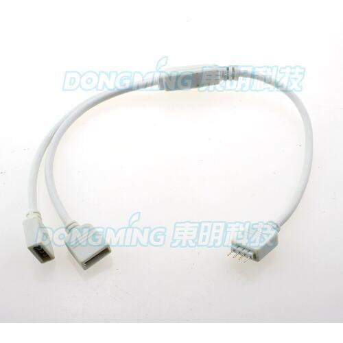 10pcs/lot 1 to 2 connection Wire with 4 Pin female connector for 10mm RGB led strip free shipping