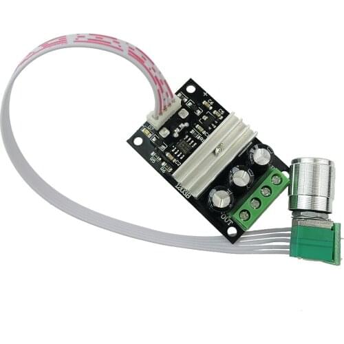 10pcs/lot 1.8V 3V 5V 6V 12V 2A DC Motor Speed Control PWM Adjustable Variable Speed Switch DC Motor Driver With Wire Harness