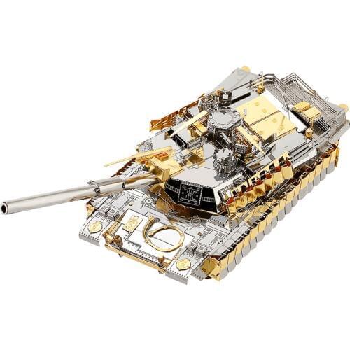 MMZ MODEL Piececool 3D metal puzzle M1A2 SEP Tusk2 tank Millitary Assembly metal Model kit DIY 3D Laser Cut Model puzzle toys