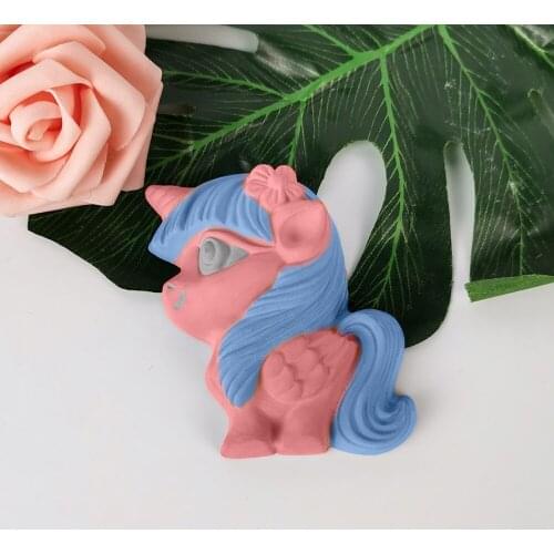 3D Animal Unicorn Horse Shape Cookie Mold Silicone Mousse Cake Biscuit Baking Tools Plaster Resin Mould DIY Handmade Crafts