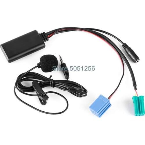 3.5 MM AUDIO IN MICRPHONE AUX Stereo Bluetooth 5.0 input CABLE for RENAULT Update List Clio Scenic Trafic Skyexpert CD RADIO
