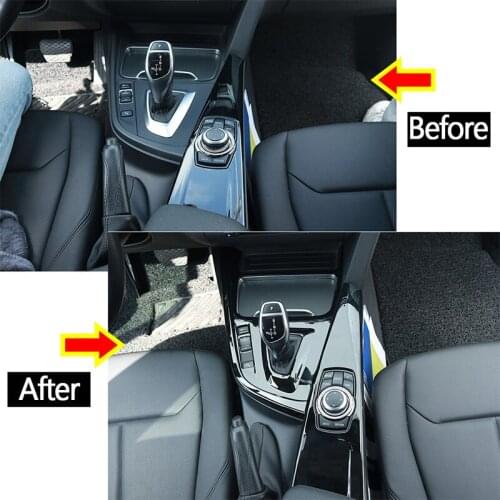 Auto Accessories ABS plastic Central Control Gear Shift Panel Trim For BMW 3 Series F30 F35 2013-2017 Car Interior Accessories