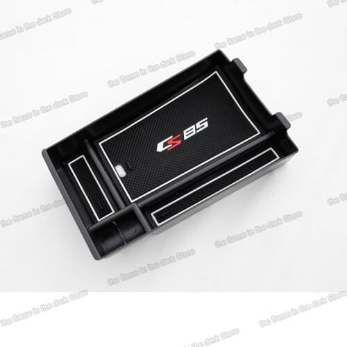 Lsrtw2017 black abs car armrest storage plate box for changan cs85 coupe 2019 2020 2021 center