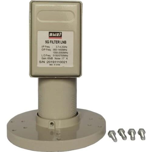 Four output Input 3.7 to 4.2GHZ C Band Lnb QUAD Lnb C Band HD super strong gain Anti 5G interference