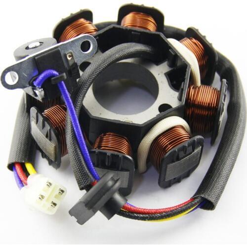Motorcycle Ignition Magneto Stator Coil for Polaris 0453559 Outlaw 50 2008-2018 Magneto Engine Stator Generator Coil