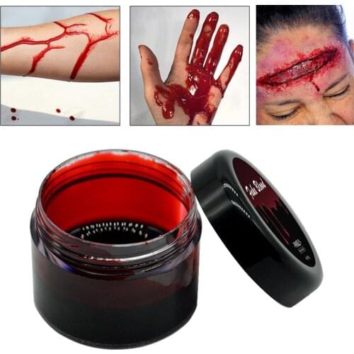 Blood Halloween Fake Wounds Scars Bruises Fake Blood Make Up Body Face Paint Cosplay